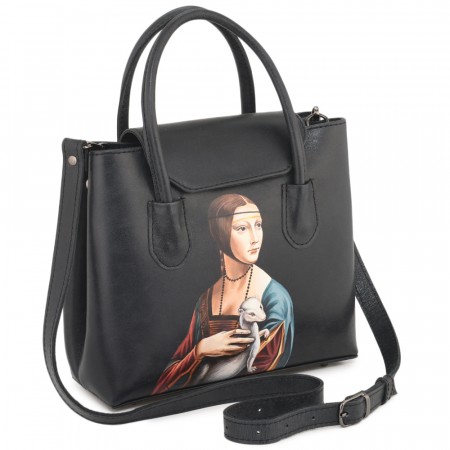 Женская кожаная сумка "Ванесса" "Дама с горностаем"