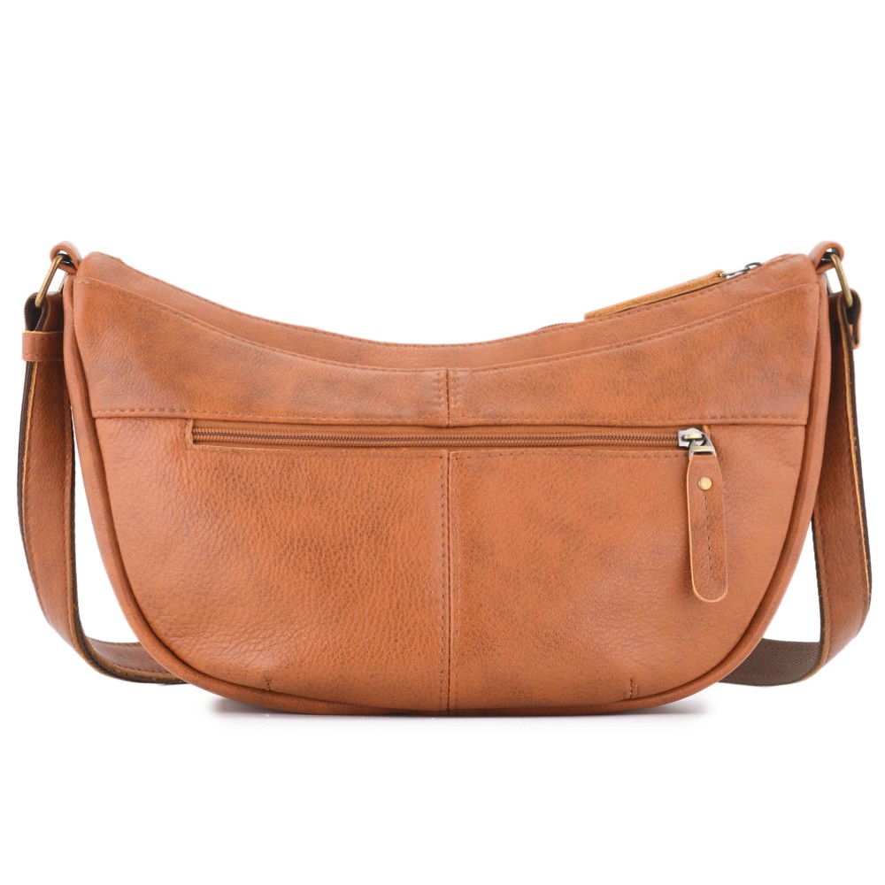 Женская кожаная сумка "Ладога" (рыжая)