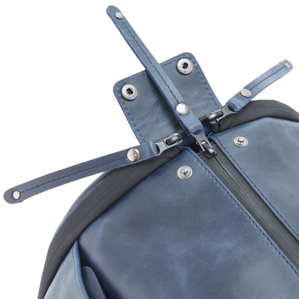 Кожаная сумка-портплед "Титан" (синий)