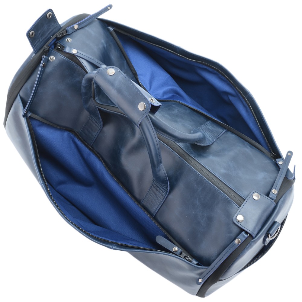 Кожаная сумка-портплед "Титан" (синий)