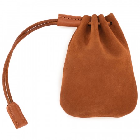 Кожаный мешочек "Луи" (нубук рыжий)