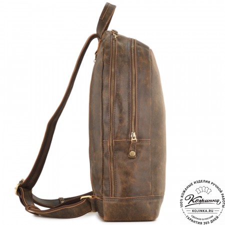 Кожаный рюкзак "Дрезден" (коричневая наппа)