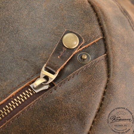 Кожаный рюкзак "Дрезден" (коричневая наппа)