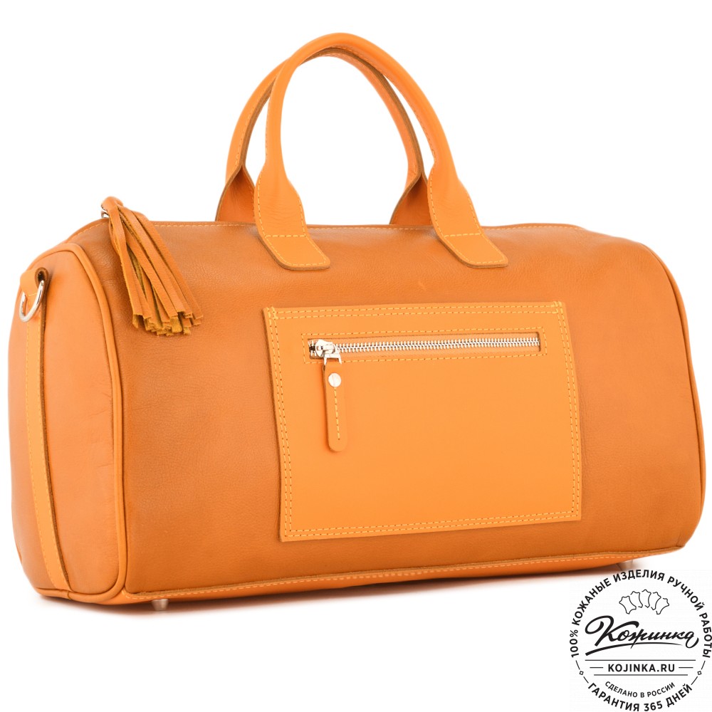  Женская кожаная сумка "Византия" (желтый)