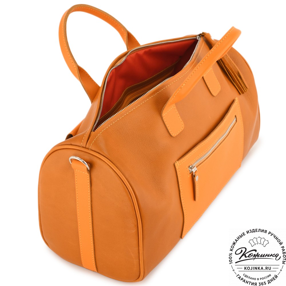  Женская кожаная сумка "Византия" (желтый)