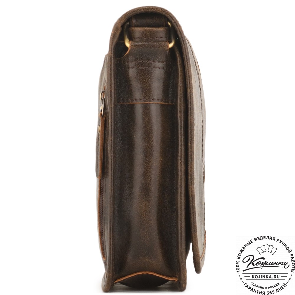 Кожаная сумка "Митчел мини" (коричневая наппа)