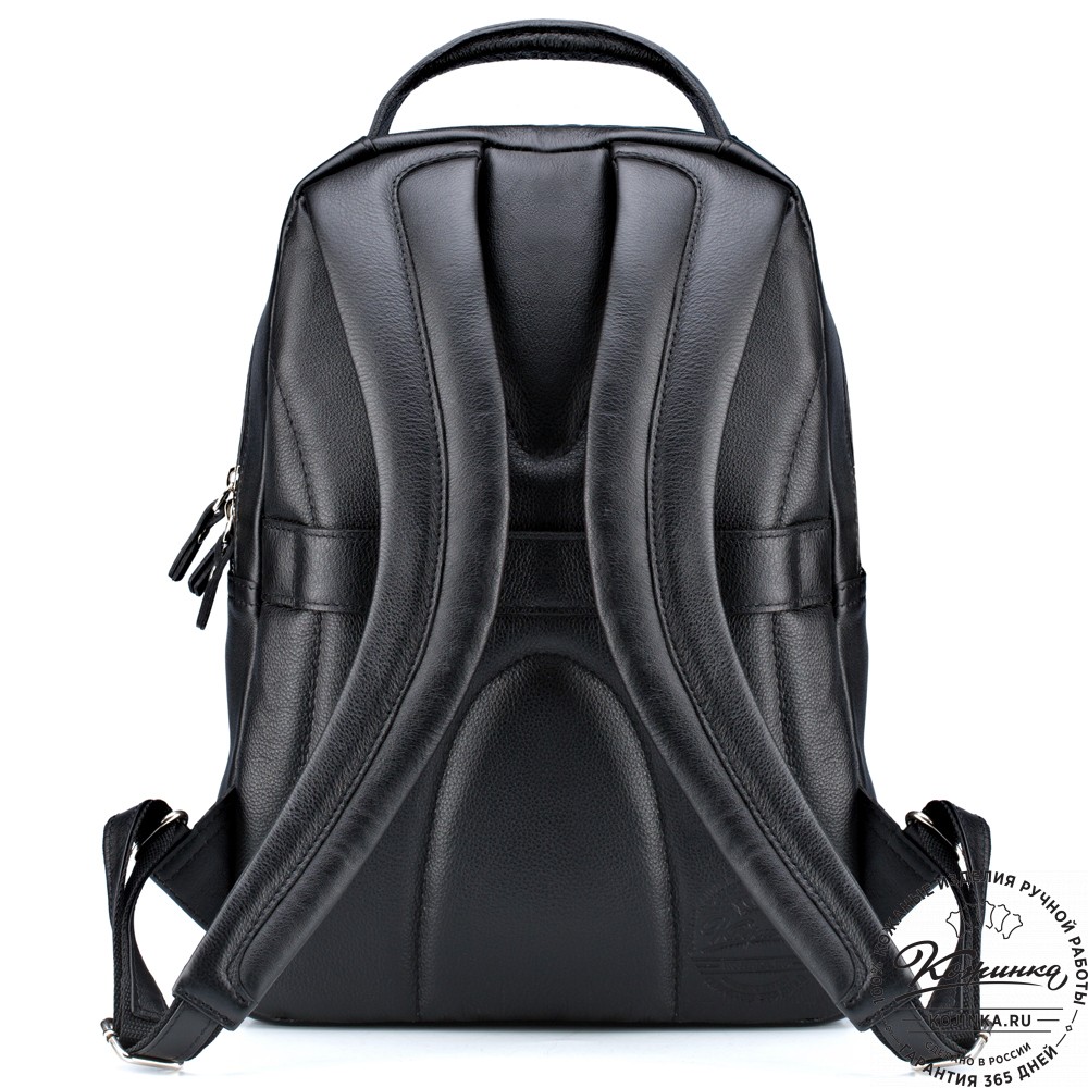 Кожаный рюкзак "Марвин" (чёрный)