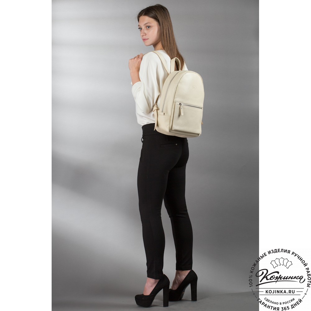 Кожаный рюкзак "Джессика" (чёрный)