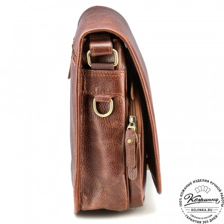 Кожаная сумка "Риана" (светло-коричневая)