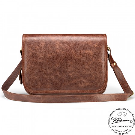 Кожаная сумка "Риана" (светло-коричневая)