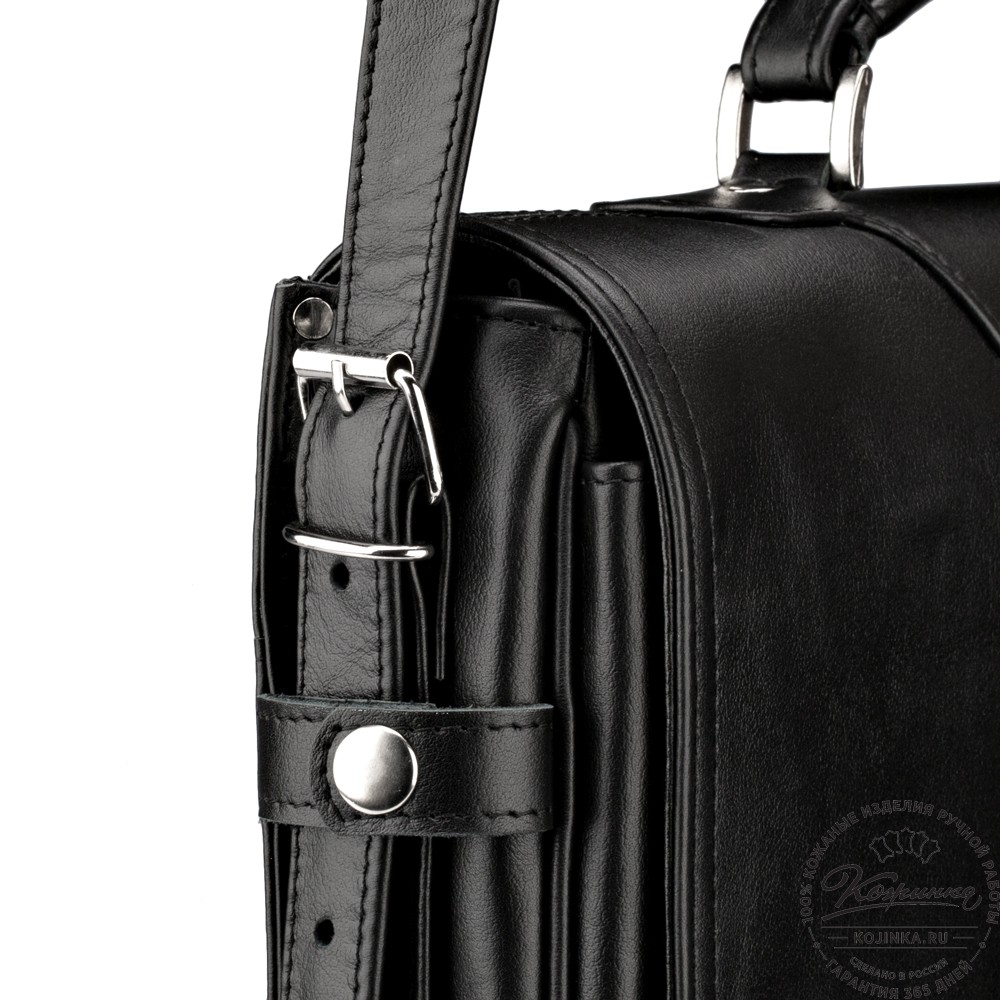 Кожаный портфель "Арамис" (черный)