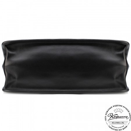 Кожаный портфель "Вильгельм" (чёрный)