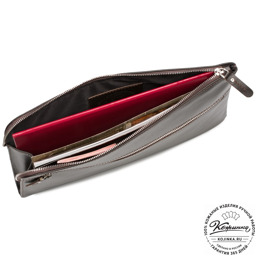 Папка для документов "Бэн" (тёмно-коричневая)