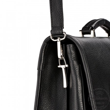 Кожаный портфель "Салерно" (черный)