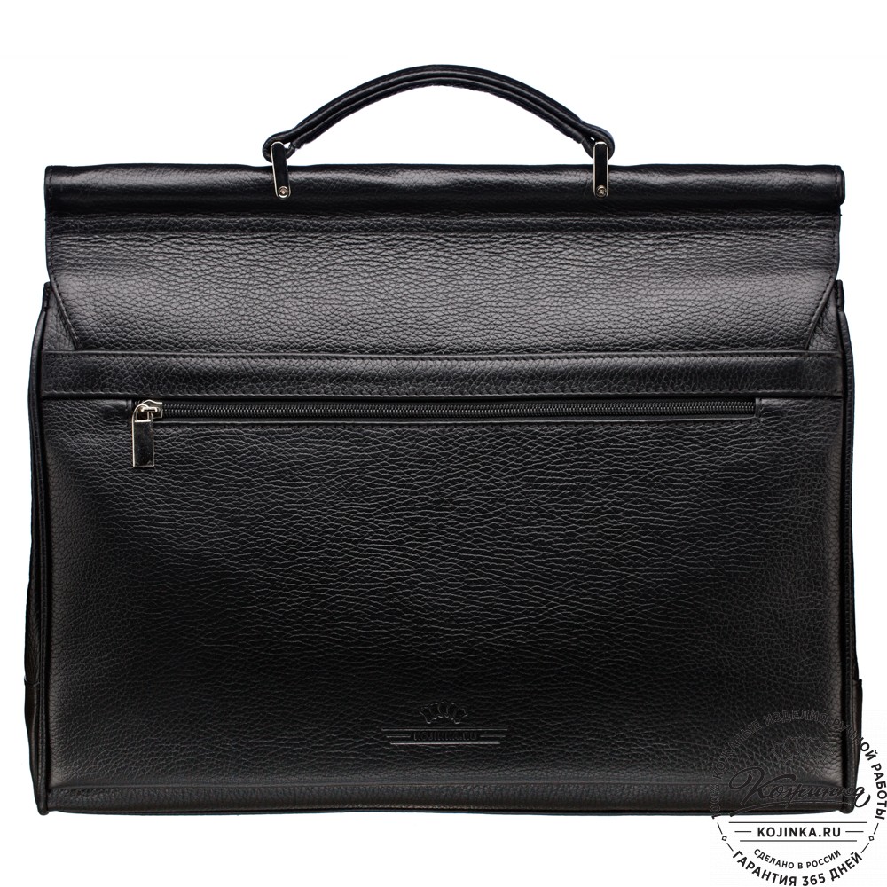 Кожаный портфель "Версаль" (черный)