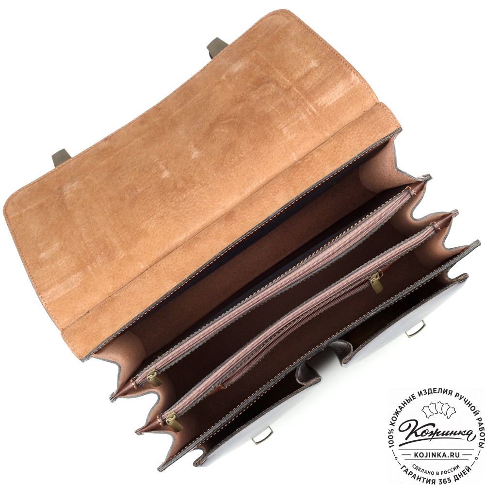 Кожаный портфель "Префект" (коричневый)