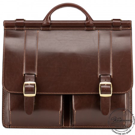 Кожаный портфель "Префект" (коричневый)