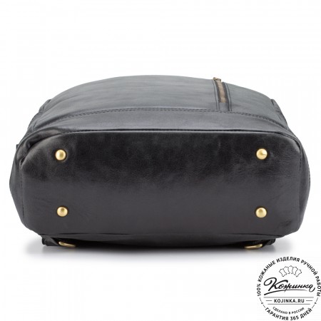 Кожаный рюкзак "Дрезден" (чёрный)