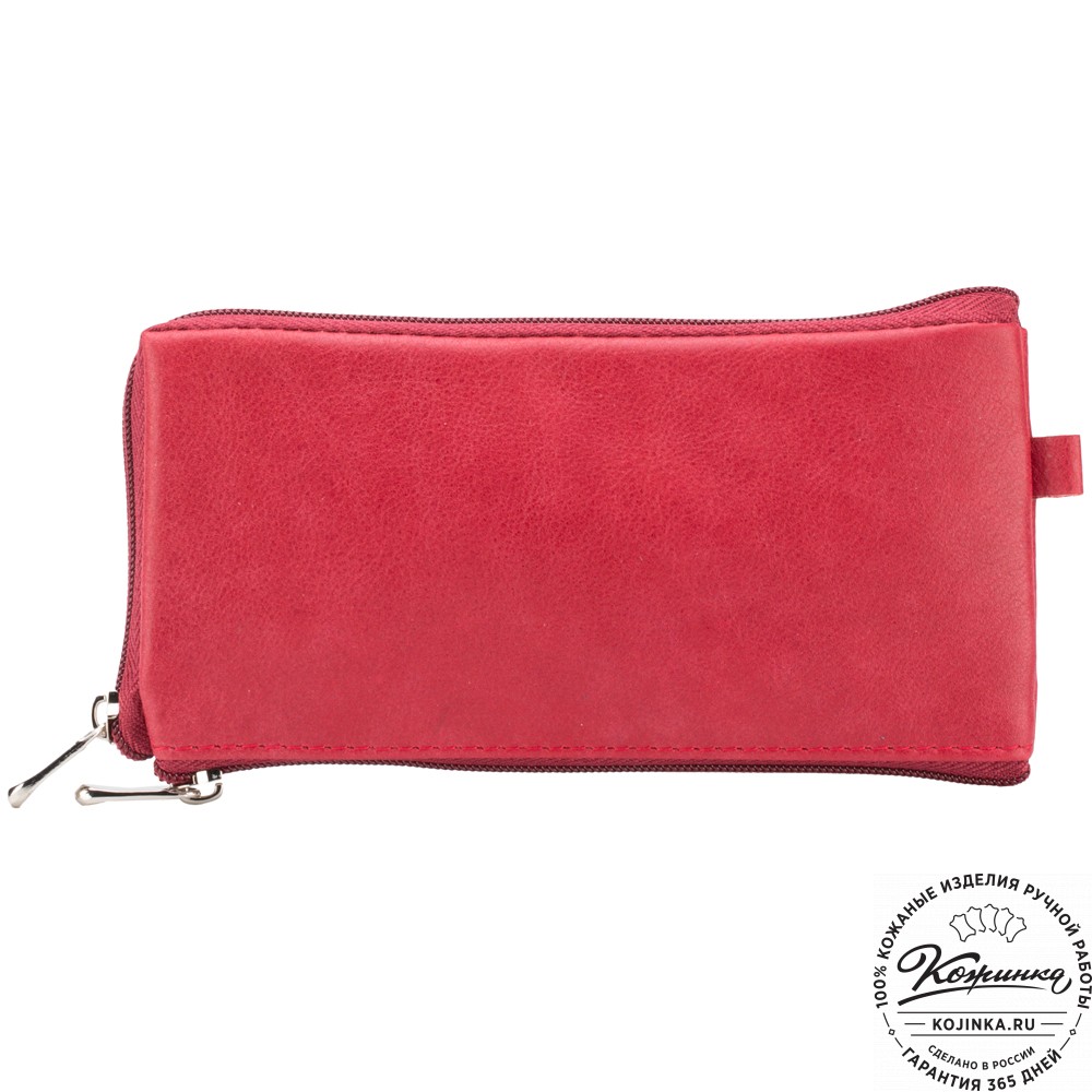 Кожаная ключница "Шанхай" (красная)