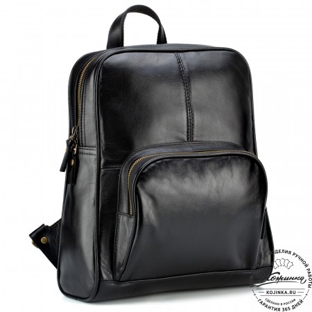 Кожаный рюкзак "Пандора" (чёрный)