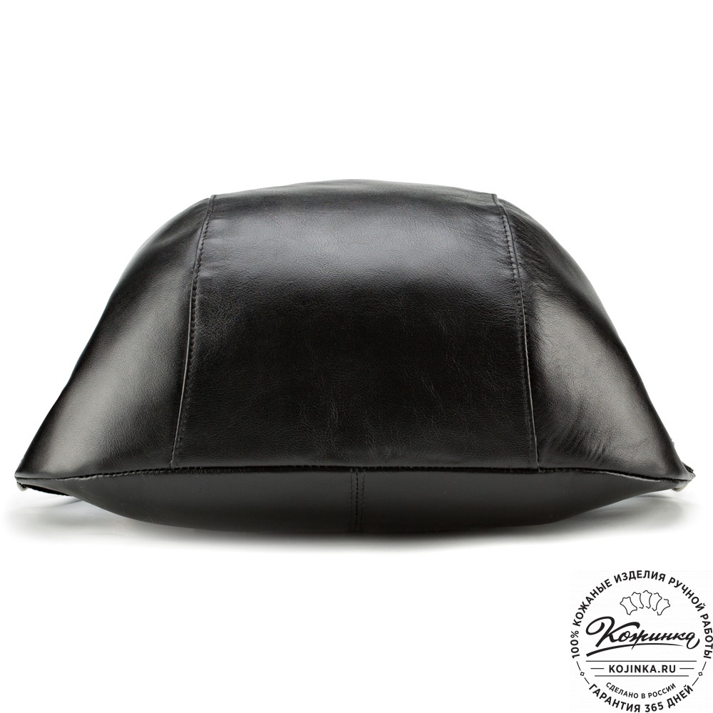 Кожаный рюкзак "Ургант" (чёрный)