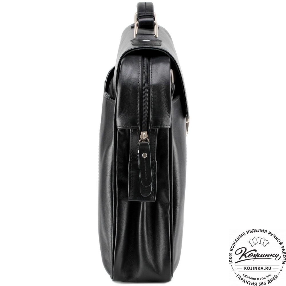 Кожаный портфель "Эдгар" (черный)