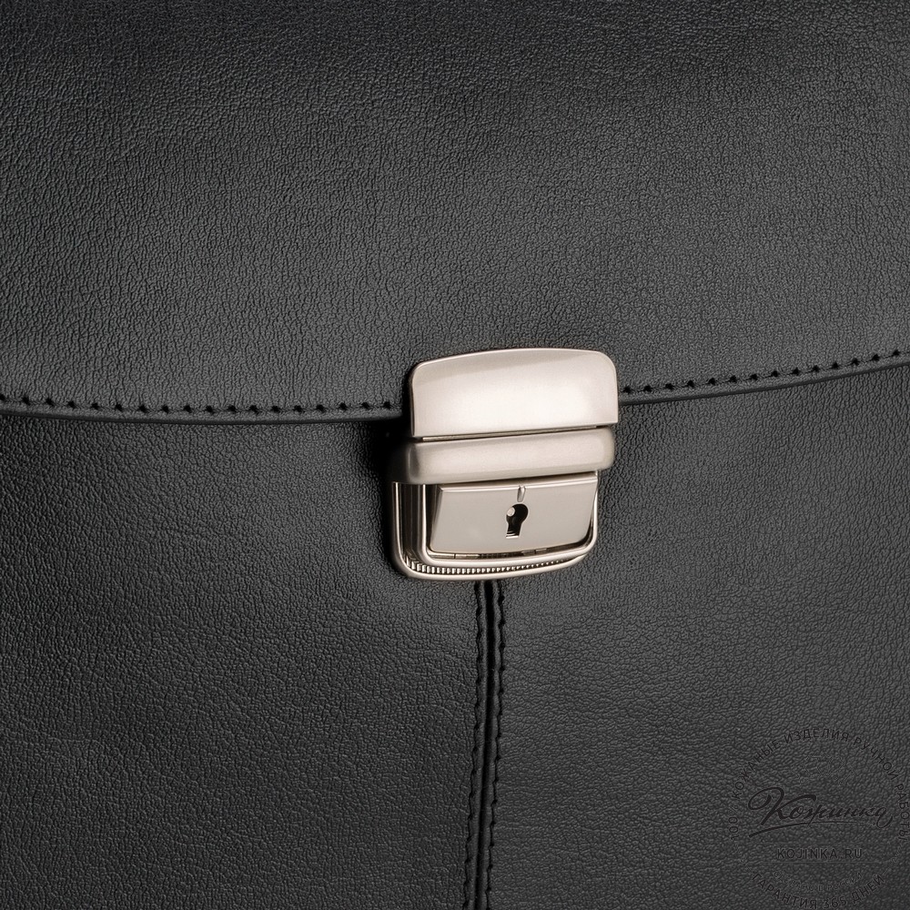 Кожаный портфель "Эдгар" (черный)