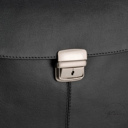 Кожаный портфель "Эдгар" (черный)