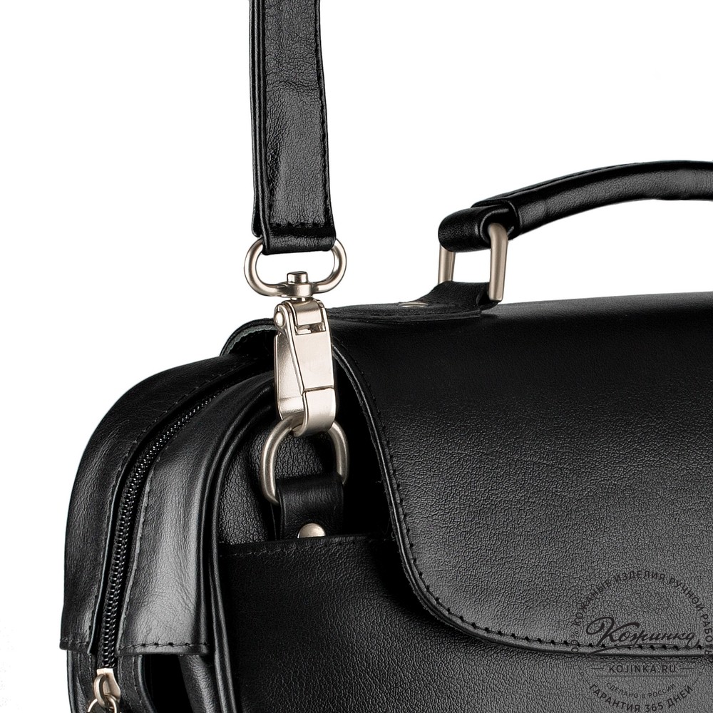 Кожаный портфель "Эдгар" (черный)