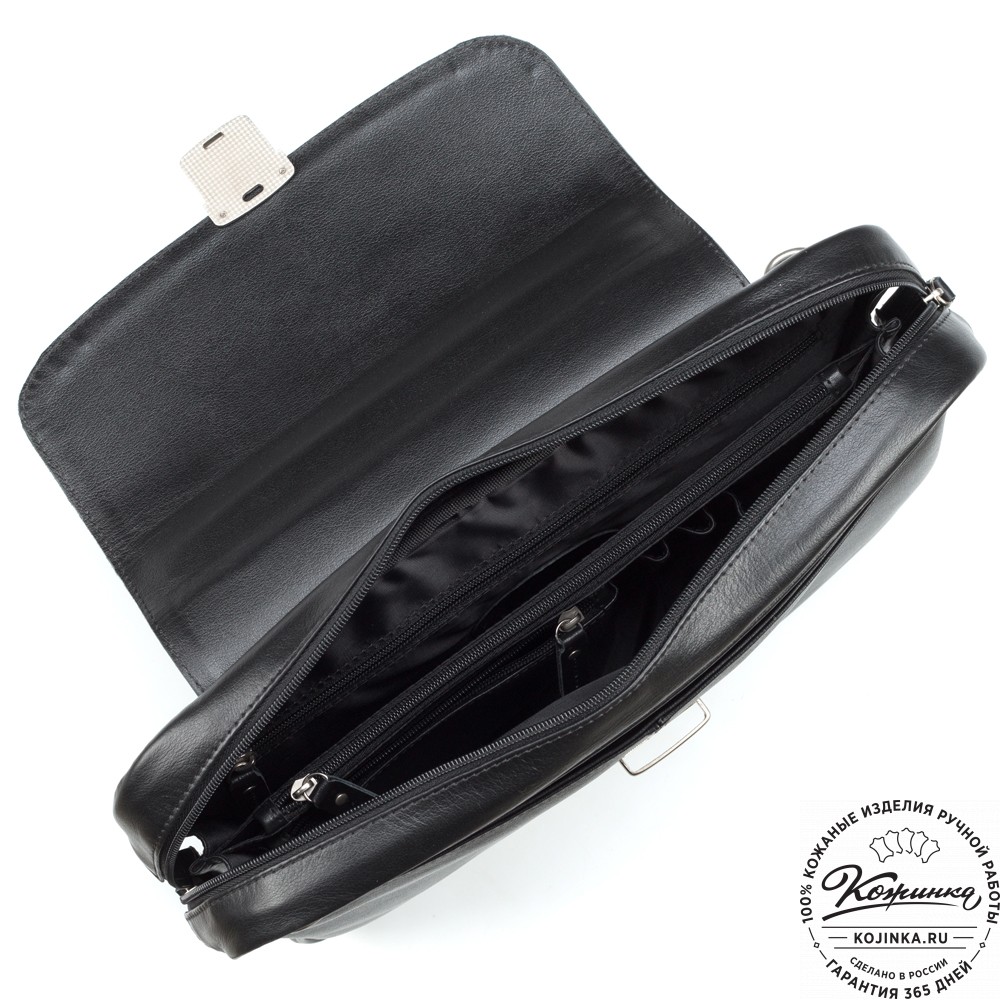 Кожаный портфель "Эдгар" (черный)