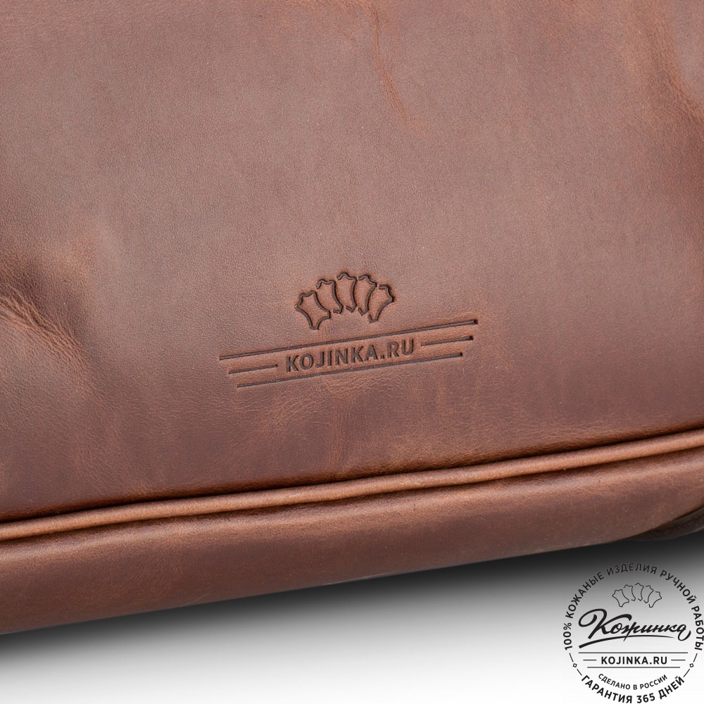 Кожаный портфель "Сталкер" (коричневый воск)