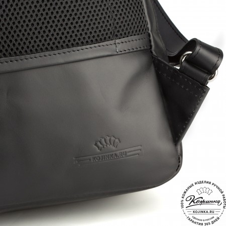 Кожаный рюкзак "Артур" (чёрный)