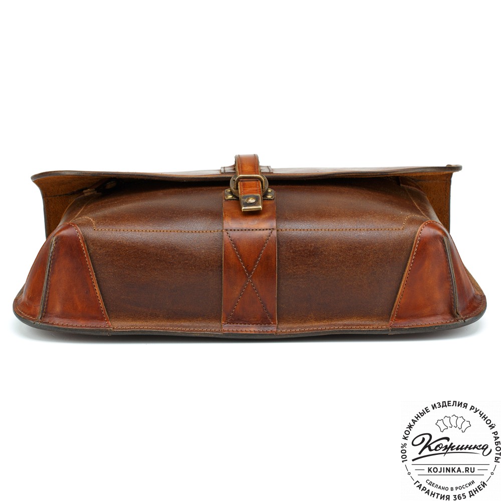 Кожаный портфель "Крокер" (коричневый)