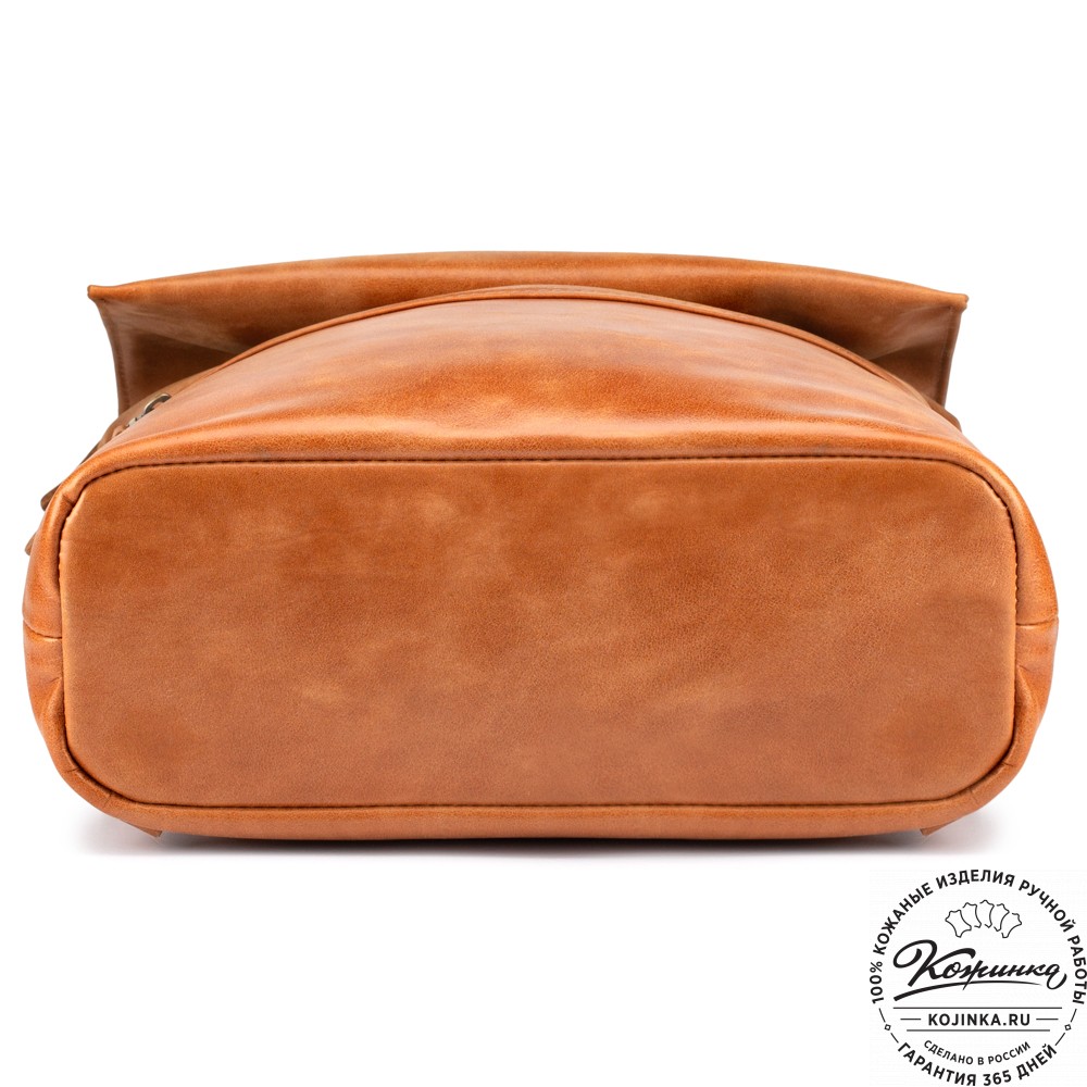 Кожаный рюкзак "Артемида" (рыжий)