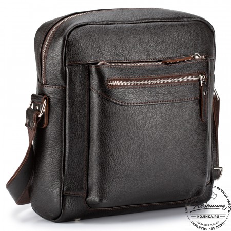 Мужская кожаная сумка "Колин" (коричневая)