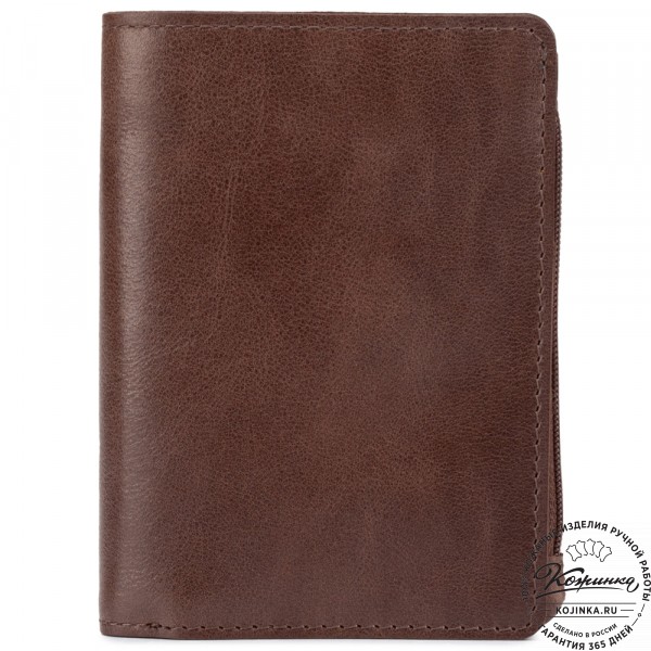 Кожаное портмоне "Япония" (коричневое). фото 1