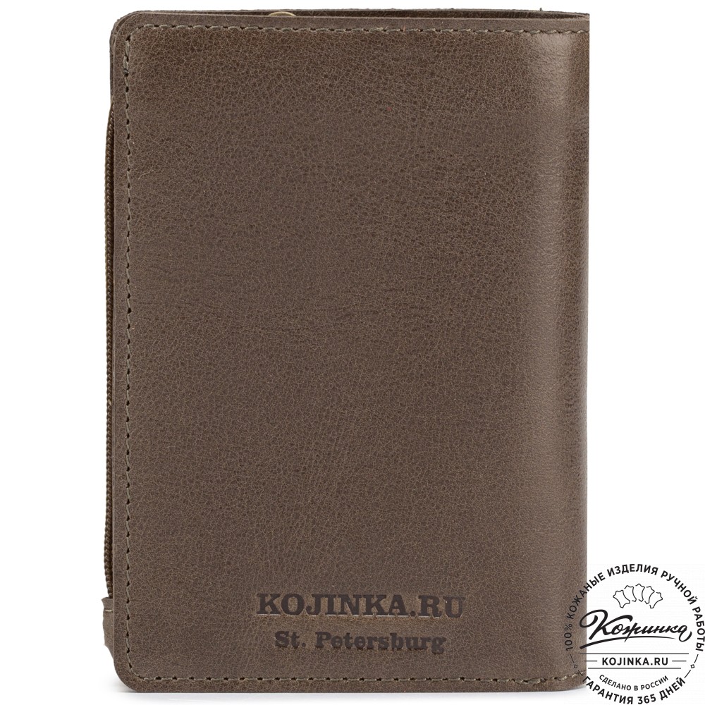 Кожаное портмоне "Япония" (олива)