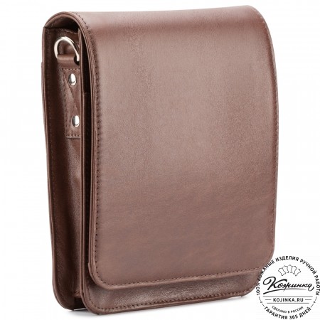 Мужская кожаная сумка "Таллин" (коричневая)