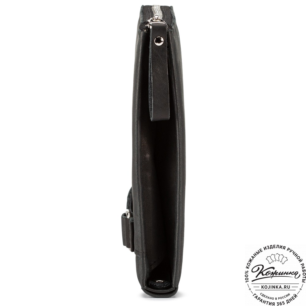 Кожаная папка для документов "Кейптаун" (черный крейзи)