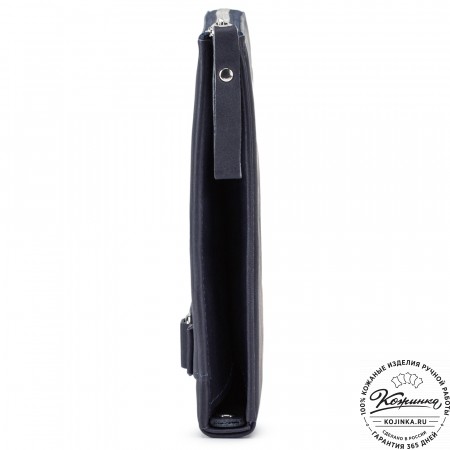 Кожаная папка для документов "Кейптаун" (синий крейзи)