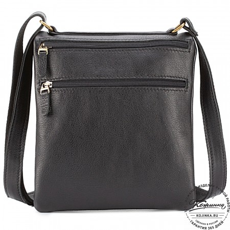 Кожаная сумка "Цезарь" (чёрная)