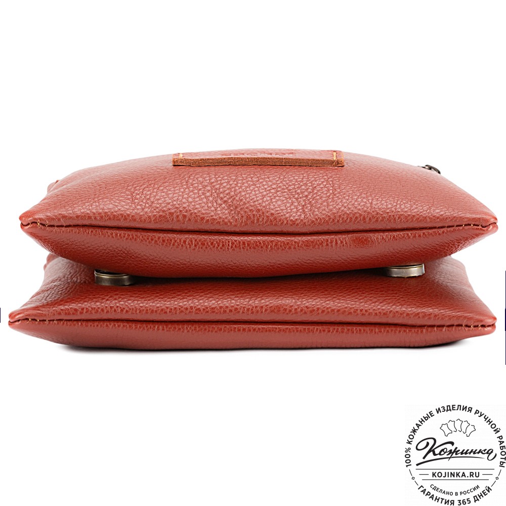 Кожаная сумка "Цезарь" (рыжая)