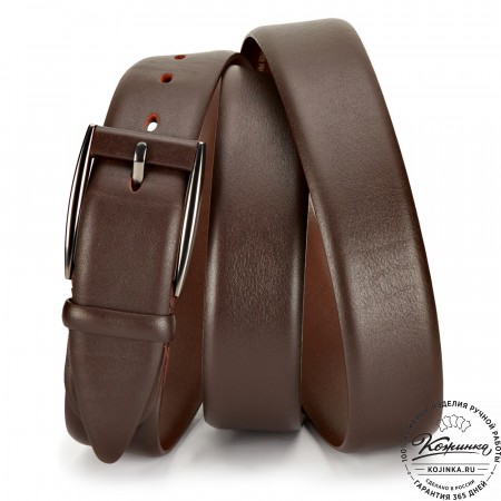 Кожаный ремень "Нортон" (коричневый)