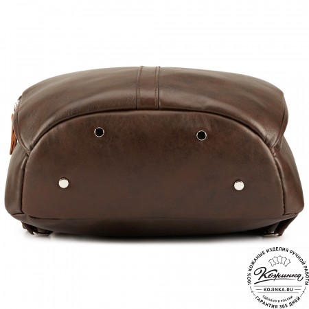 Кожаный рюкзак "Памела XL" (коричневый)