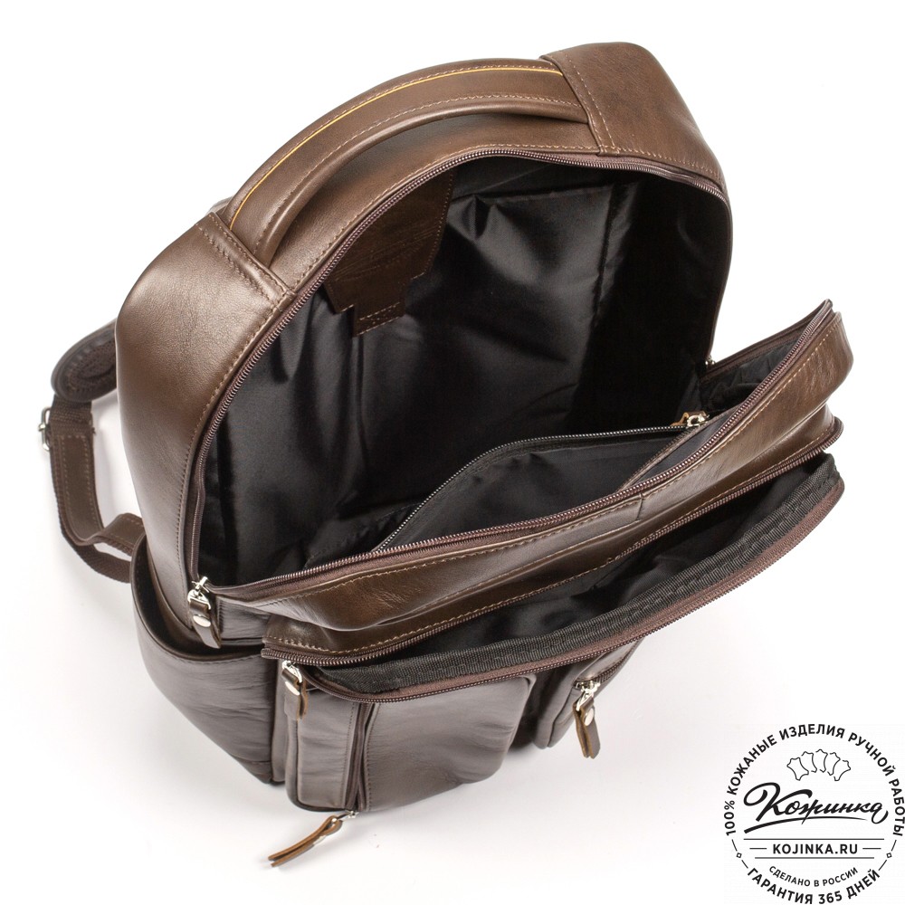 Кожаный рюкзак "Теодор" (коричневый)
