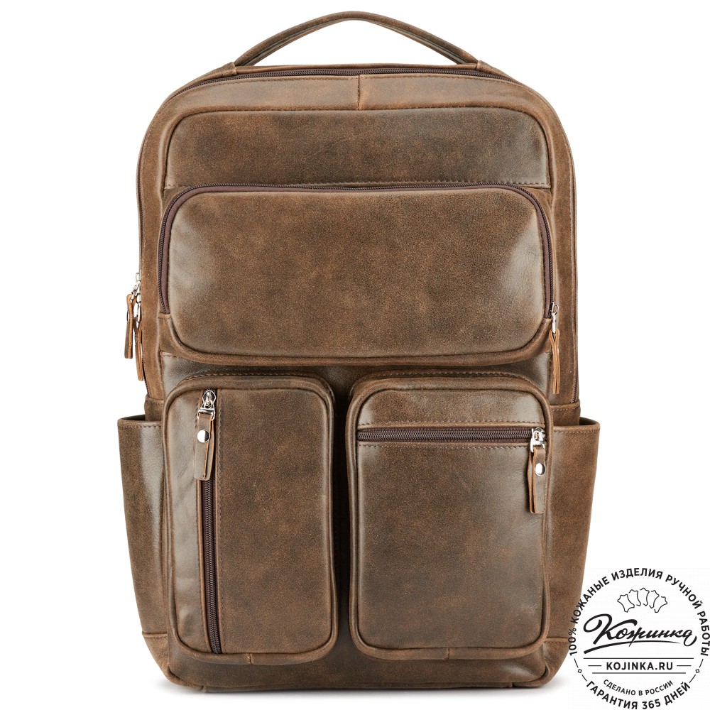 Кожаный рюкзак "Теодор" (коричневая наппа)