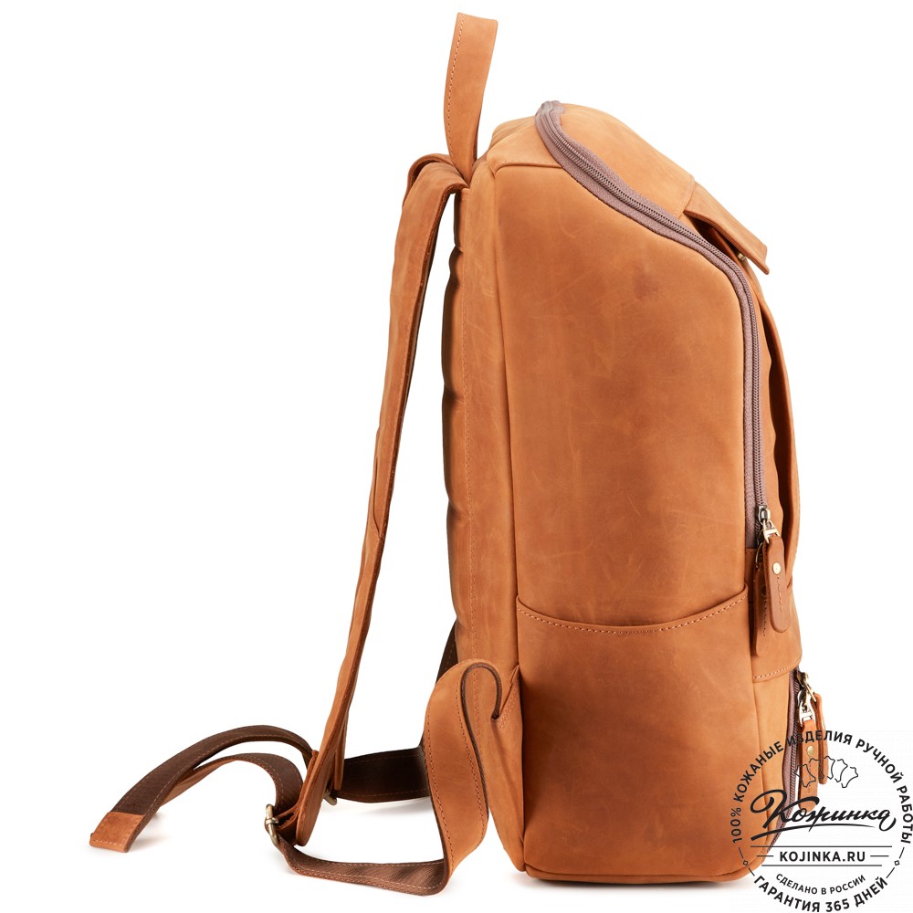 Кожаный рюкзак "Вена" (коричневый крейзи)