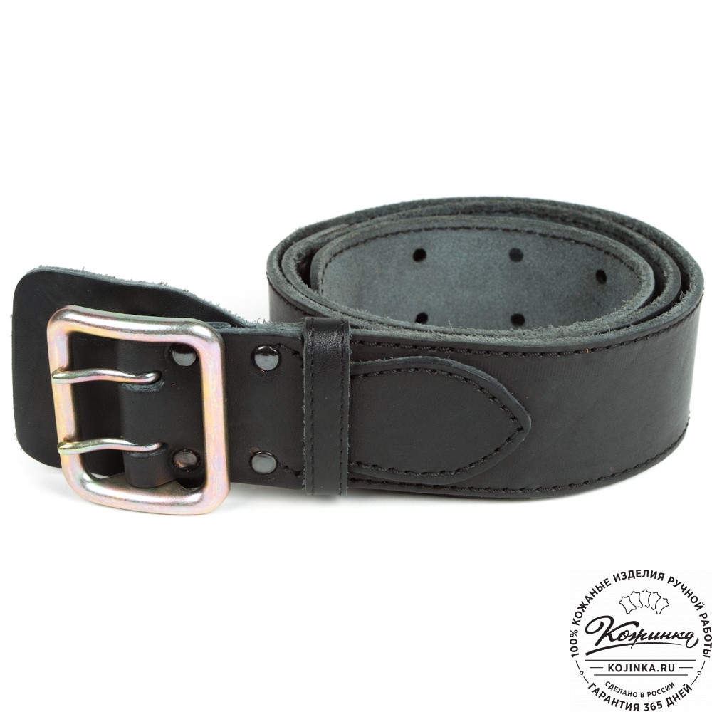 Кожаный ремень "Гренадёр" (чёрный)