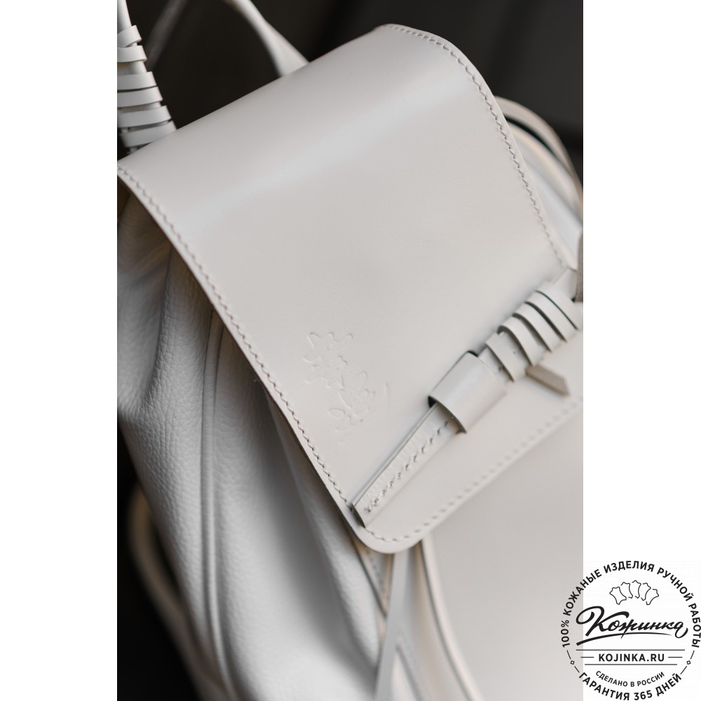 Женский кожаный рюкзак "Гейша" (розовый)