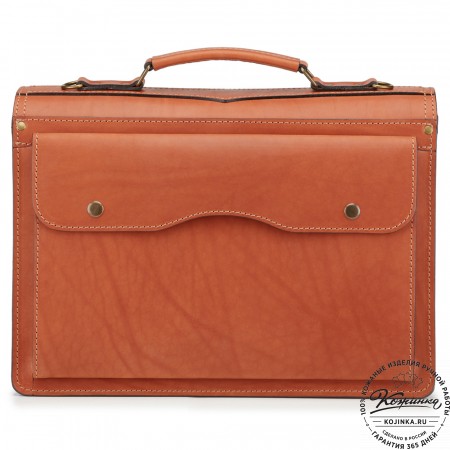Кожаный портфель "Юрист"  (рыжий)